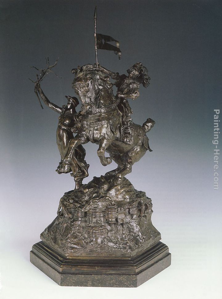 Alfred Gilbert St George and the Dragon, Victory Leading sketch-model for a proposed War Memorial